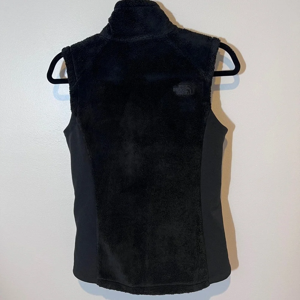 The‎ North Face Womens Osito High Pile Black Fleece Vest Full Zip Size Small